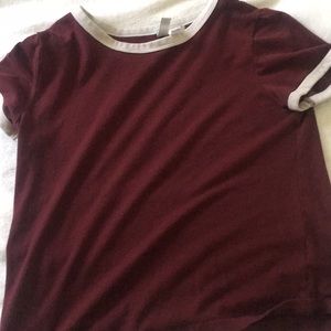 H&M Maroon T-Shirt
